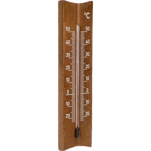 Termómetro de habitación de madera (-25/50°C) 15cm marrón - 2