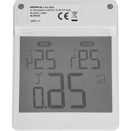 Termómetro digital de ventana para exterior, autoadhesivo, de la marca Soens - 4