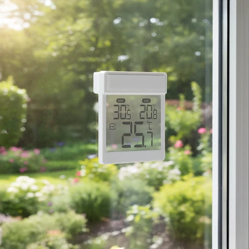 Termómetro digital de ventana para exterior, autoadhesivo, de la marca Soens - 9
