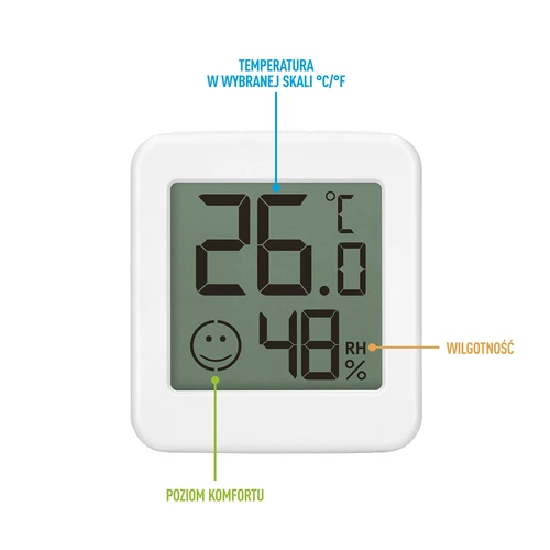 Termómetro electrónico con indicador de confort - 8