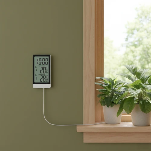 Termómetro electrónico de la marca Soens – con sonda, blanco - 8