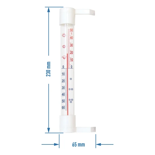 Termómetro exterior (-50/50°C) 23cm mix - 2