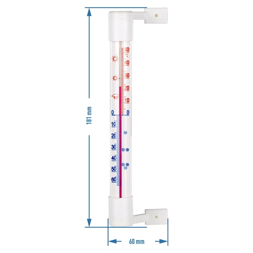 Termómetro exterior blanco (-50/50C) 18cm - 3
