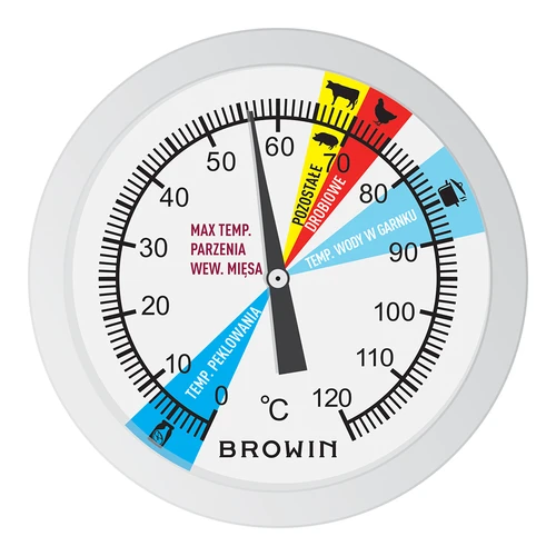Termómetro para cocedor de jamón 1,5kg 3kg (0/120C) 12,5cm - 3