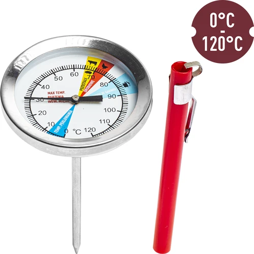 Termómetro para prensa de jamón 0,8 kg (0/120C) 9,0cm - 2