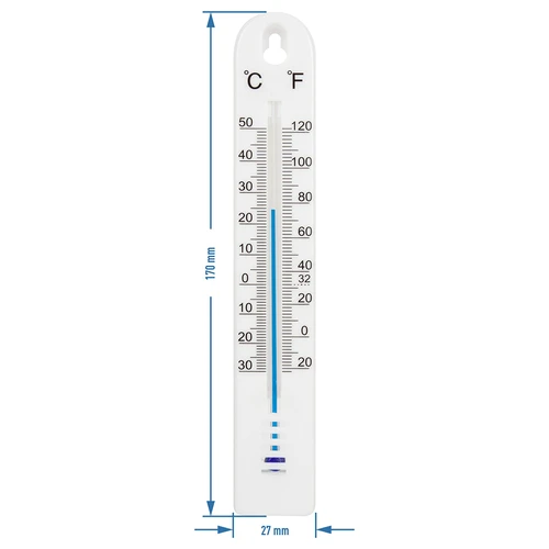 Termómetro universal (-30/50C) 17cm blanco - 2