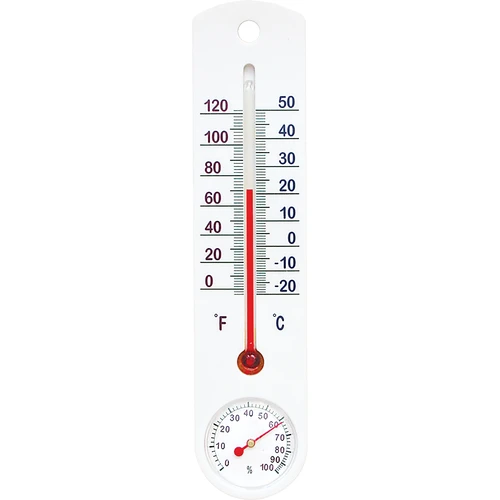 Termómetro universal blanco con higrómetro (-20/50C) 25cm  - 1 