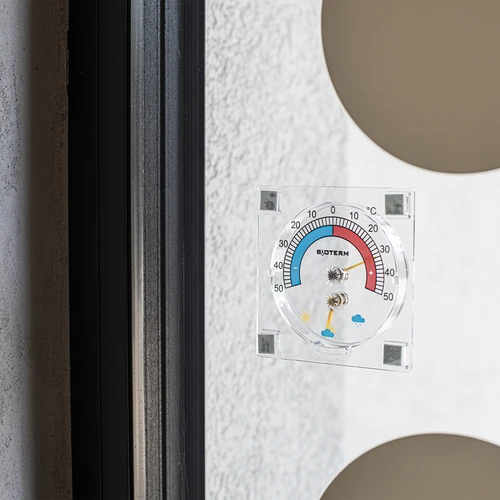 Termómetro universal con higrómetro transparente autoadhesivo (-50/50C) - 3