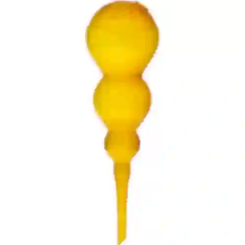 Bola de riego triple (tres cámaras), transparente amarilla, 600 ml
