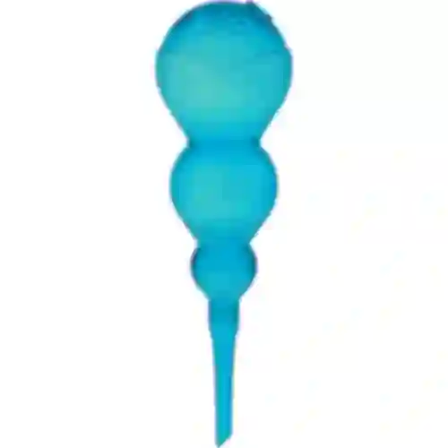 Bola de riego triple (tres cámaras), transparente azul, 600 ml