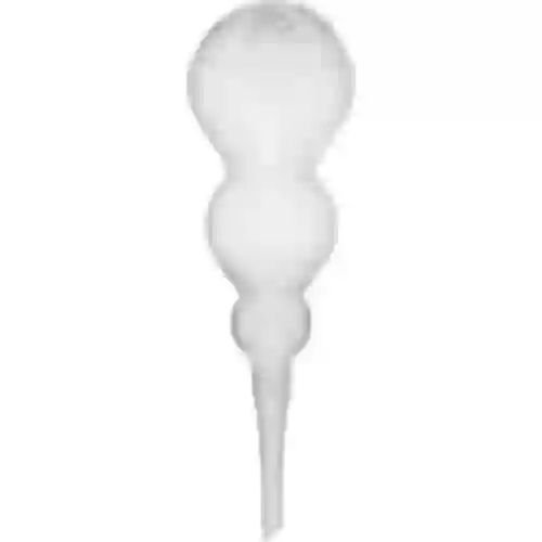 Bola de riego triple (tres cámaras), transparente e incolora, 600 ml
