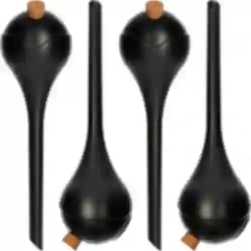 Bolas de riego NEGRAS con tapón 4 piezas