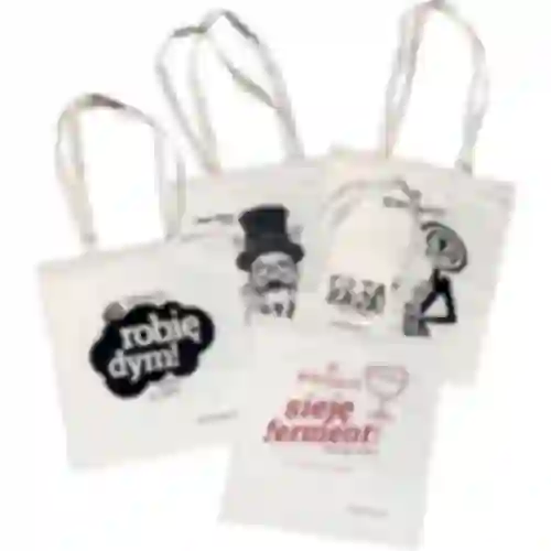 Bolsas de algodón con impresión - conjunto mixto 10 piezas