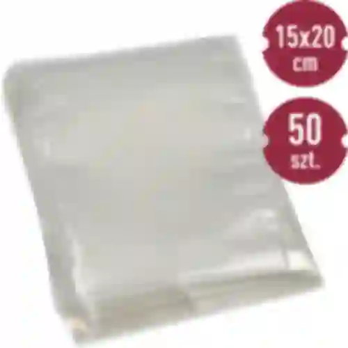 Bolsas gofradas para selladora al vacío 15x20