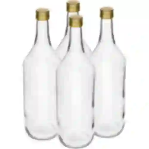 Botella 1L de Mesa con tapa fi28 4uds