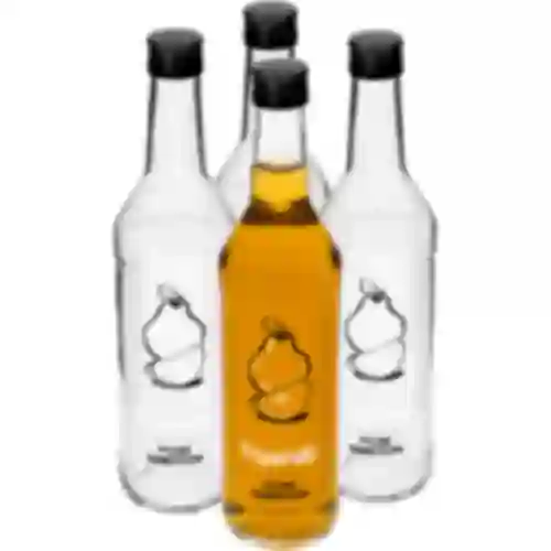 Botella 500ml con tapa, impresión. Licor de membrillo 4 unidades
