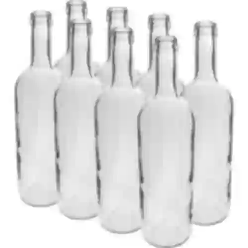 Botella Blanca para vino 750ml - paquete de 8 uds.