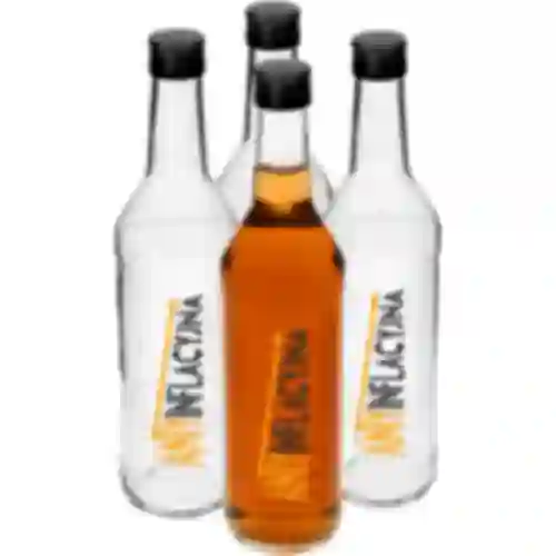 Botella de 500ml con tapa, impresión Antiinflacionaria 4 unidades