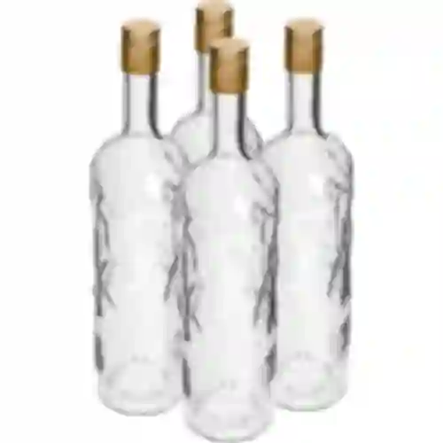 Botella de Hielo 1L con tapa fi30/35, 4 unidades