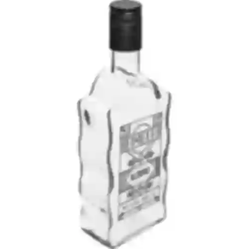 Botella Monástica 500ml, con tapa, impresión Aguardiente