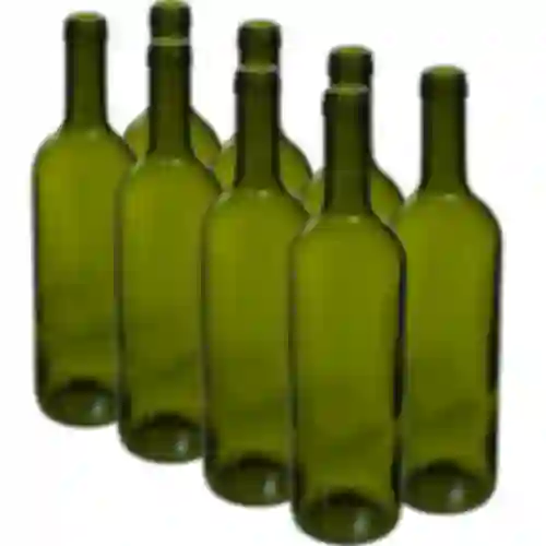 Botella Oliva para vino 750ml - paquete de 8 unidades