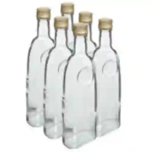 Botella Staromiejska 500ml con tapa, 6 unidades.