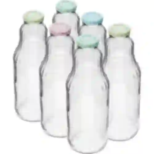 Botella TO para jugo 1L con tapa fi43 - 6uds.