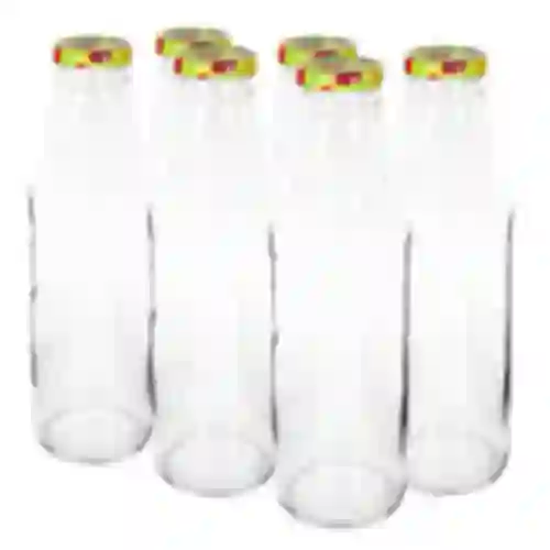 Botella TO para jugo 750ml con tapa fi43 - 6uds.
