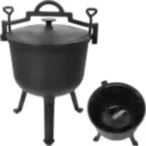 Caldero esmaltado, 10l, de hierro fundido