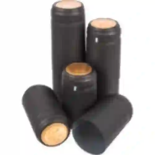 Capuchones con perforación negros fi31mm 100uds.