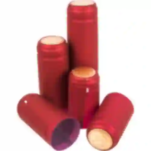 Capuchones con perforación rojos fi31mm 100uds.