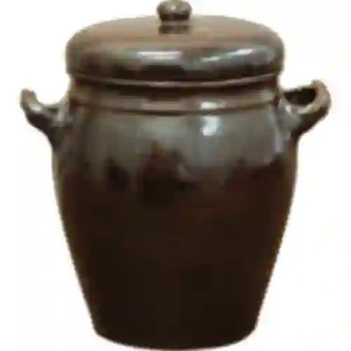 Cerámica - olla 1,6l rústica con tapa