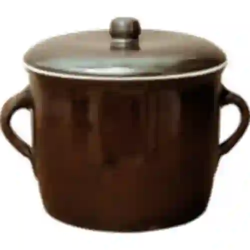 Cerámica - olla 5l simple con tapa