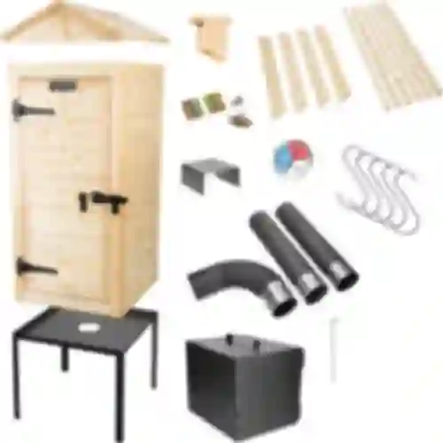 Conjunto ahumador de madera 100cm con fogón