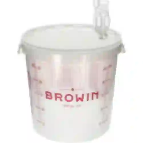 Contenedor de ferment. transp. 30L, impresión, 3 tubos