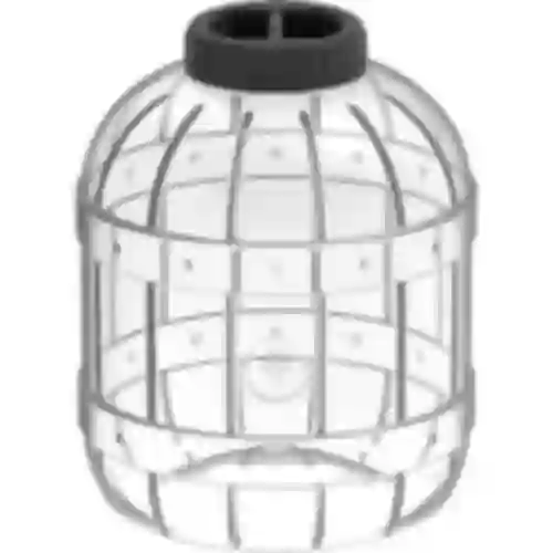 Contenedor multiusos 10L con tapa de rosca negra