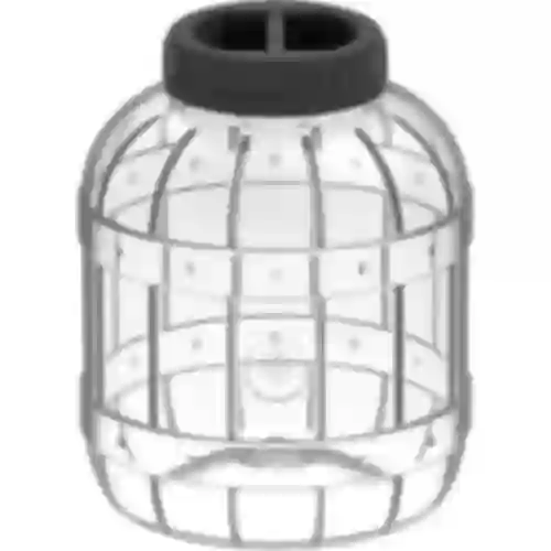 Contenedor multiusos 5L, tapa de rosca negra