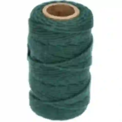 Cordón de algodón verde 2 mm/55 m/100 g