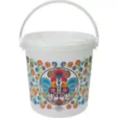 Cubo alimentario GWIOZDA - con tapa, 10 L