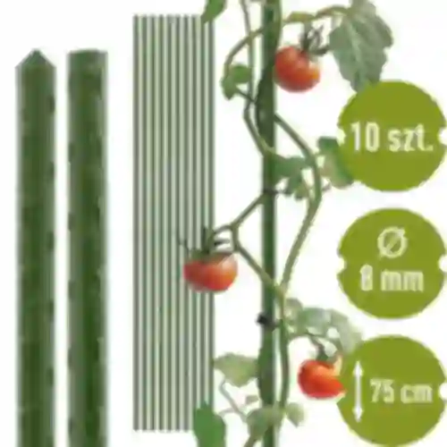 Estaca de acero recubierta de PE 0,75mx8mm (10 uds)