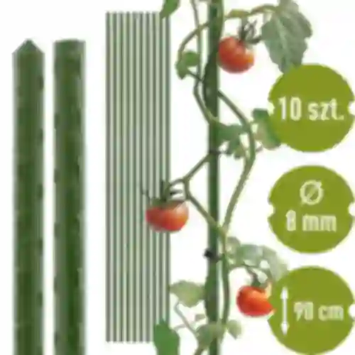 Estaca de acero recubierta de PE 0,9mx8mm (10 uds)