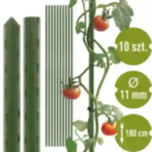 Estaca de acero recubierta de PE 1,8mx11mm (10 uds)