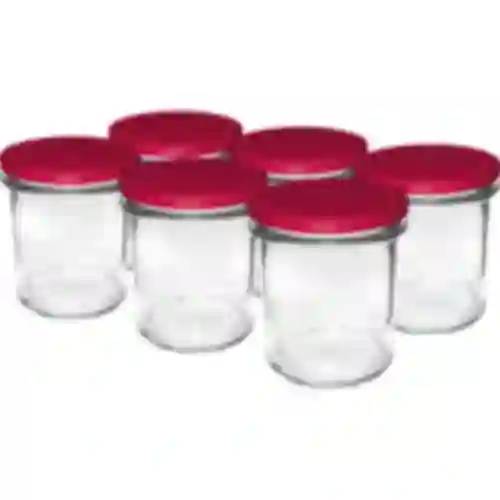 Frasco simple 350ml con tapa burdeos fi82 - 6 unidades