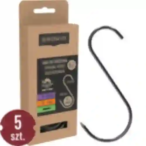 Ganchos para ahumar - S, afilados, 4mm x 150mm 5 uds.