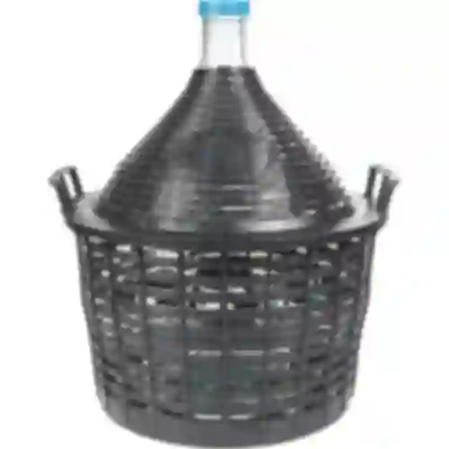 Globo para vino 20L en cesta de plástico