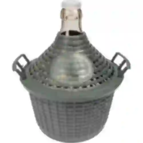 Globo para vino 5L en cesta de plástico