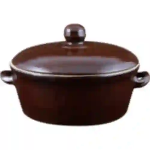 Gres - olla de 800ml para manteca con tapa