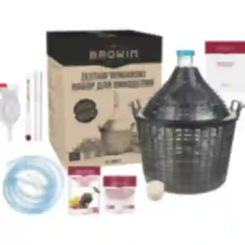 Kit de vino de 15 L con globo de vidrio