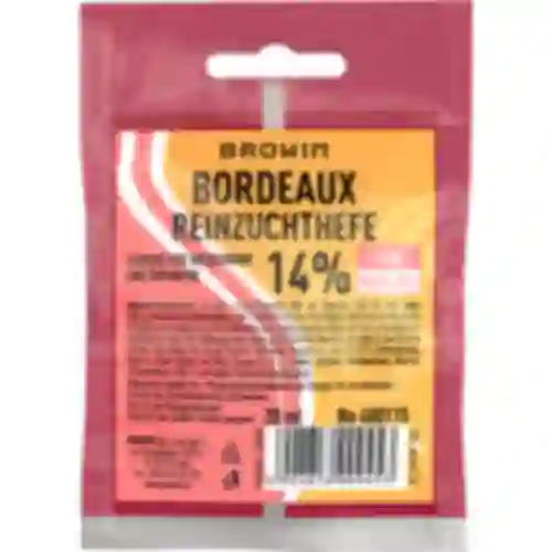 Levadura enológica Bordeaux, 20 ml DE/EN
