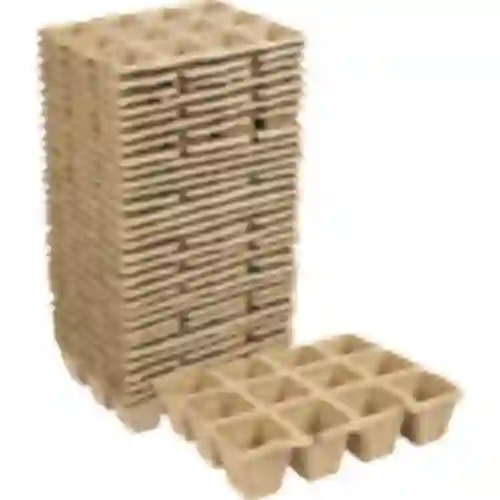 Macetas de papel 4,5x5x4,5 cm, 30 uds.